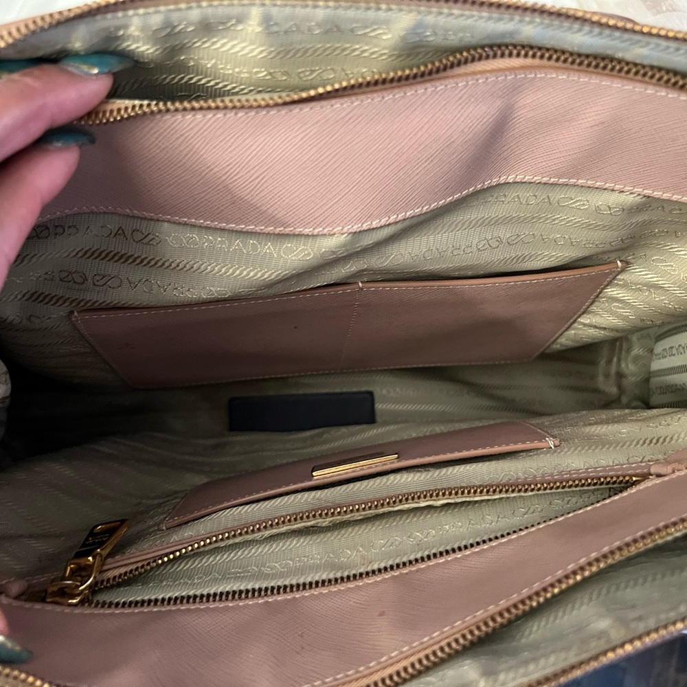 Prada Saffiano Nude Tote - Picture 6 of 7